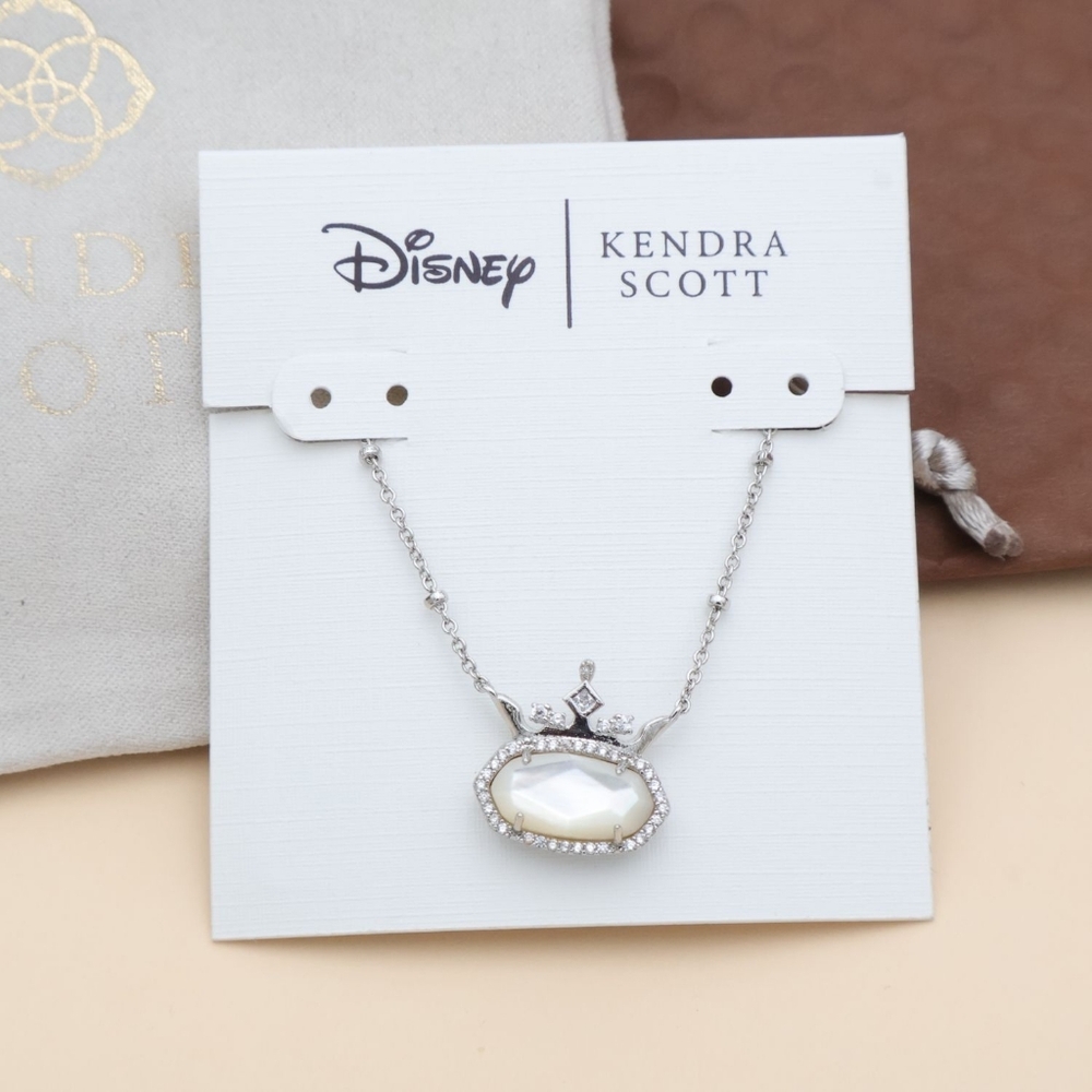 Kendra Scott Elisa Princess Silver 'Visionary' Necklace Ivory Mother-of-Pearl